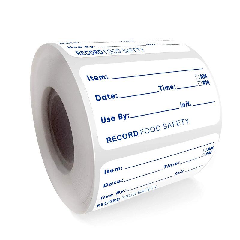 

5 Rolls Food Date Food Labels Perfect for Glass Metal Plastic Reusable Containers,Size: 2.5x5cm Type A