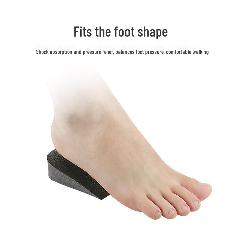 Unisex Leather Height-Boosting Anti-Slip Insoles