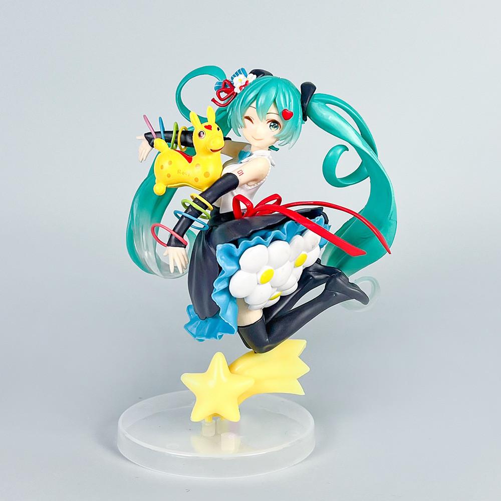 Flower Miku Hatsune Skirt Jumping Model Ornament For Desktop And Decoration Room