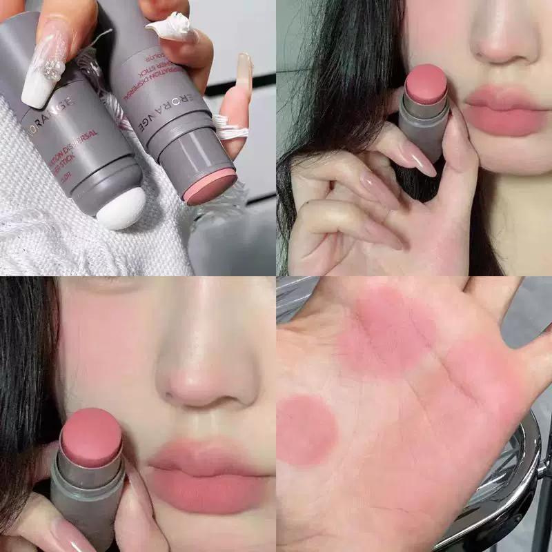 [Suitable for Beginners] Double-Headed Blusher Rouge Rods One Multi-Purpose Nature Complexion Repair Eye Shadow Lipstick Bean Bag