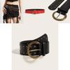 Punk Style Rivet Leather Belt With Alloy Buckle For Casual Fashion Accessories