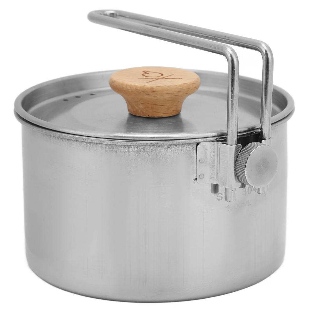 Multifunktionale Bento-Box Faltbarer Griff Edelstahl Lunchbehälter Outdoor-Kochgeschirr