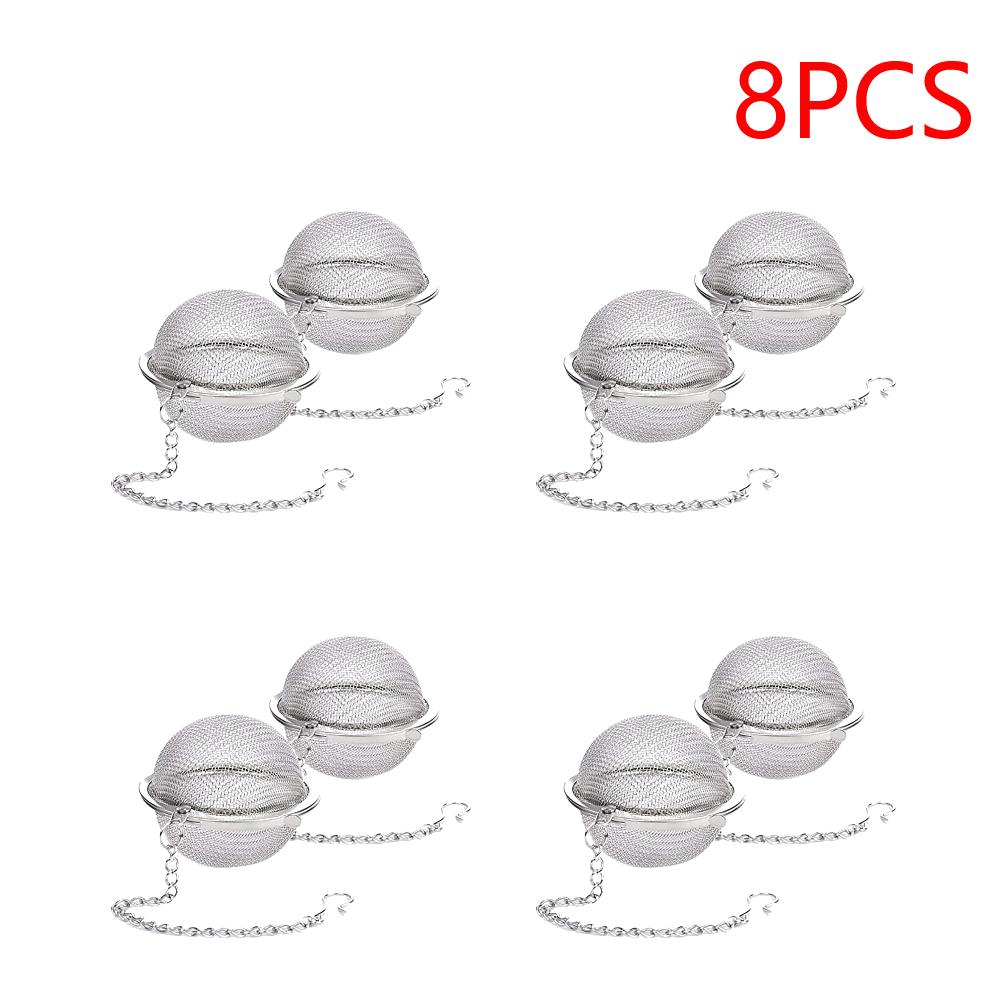 Tee-Eier Filter Langstiel-Tee-Ei Sieb Aufgusslöffel Gewürzfilter Diffusor Griff Kugelform Streichhölzer Beutel