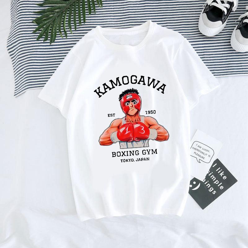 Hajime No Ippo Manga Y2k TShirt Japanese Anime Hip Hop Tee Top Men Women Makunouchi Takamura T-Shirt KGB Harajuku Tshirt Clothes