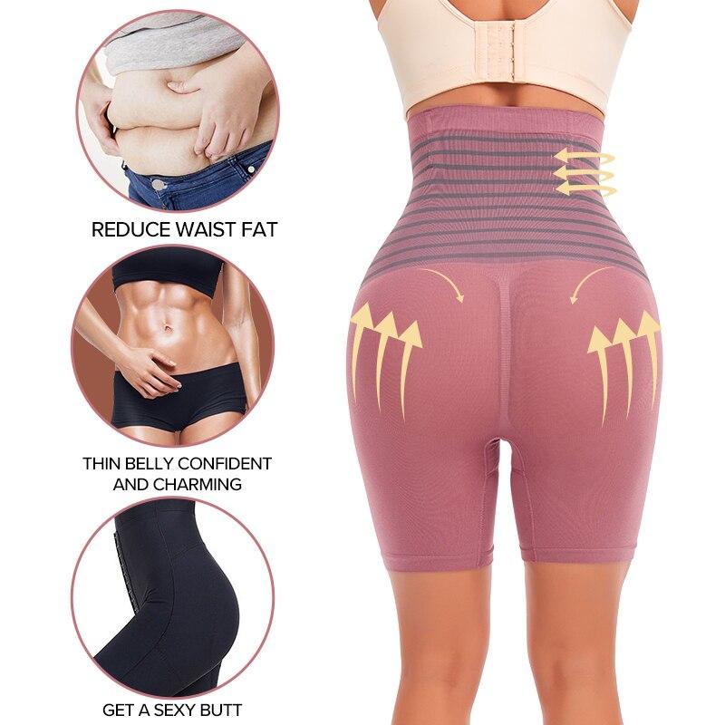 Women's Autumn Winter Abdomen Suppressing Butt Lifting Control Panties High Waist Boxer Shapewear