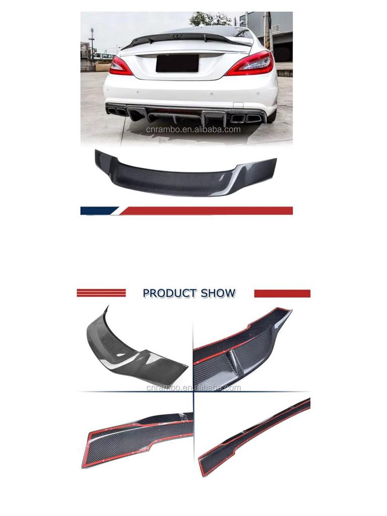 Hydrographic Tail Wing Spoiler for 2012-2017 Mercedes CLS-Class (W218)