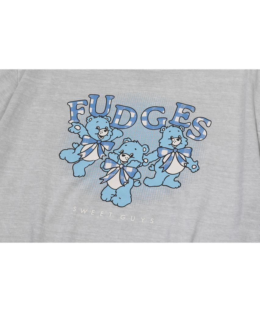 CPGN STUDIO Fuzzy Bear Pigment Short Sleeve Tee Ghost Grey