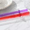 Yousheng 25Pcs Reusable Glitter Straws for Cups, 23cm Food-Grade PP Straw with Fixed Buckle, BPA-free Thickened Drinking Straws