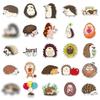 Hedgehog Graffiti Cartoon Stickers - 50 Cute, Waterproof Animal Designs for DIY Projects