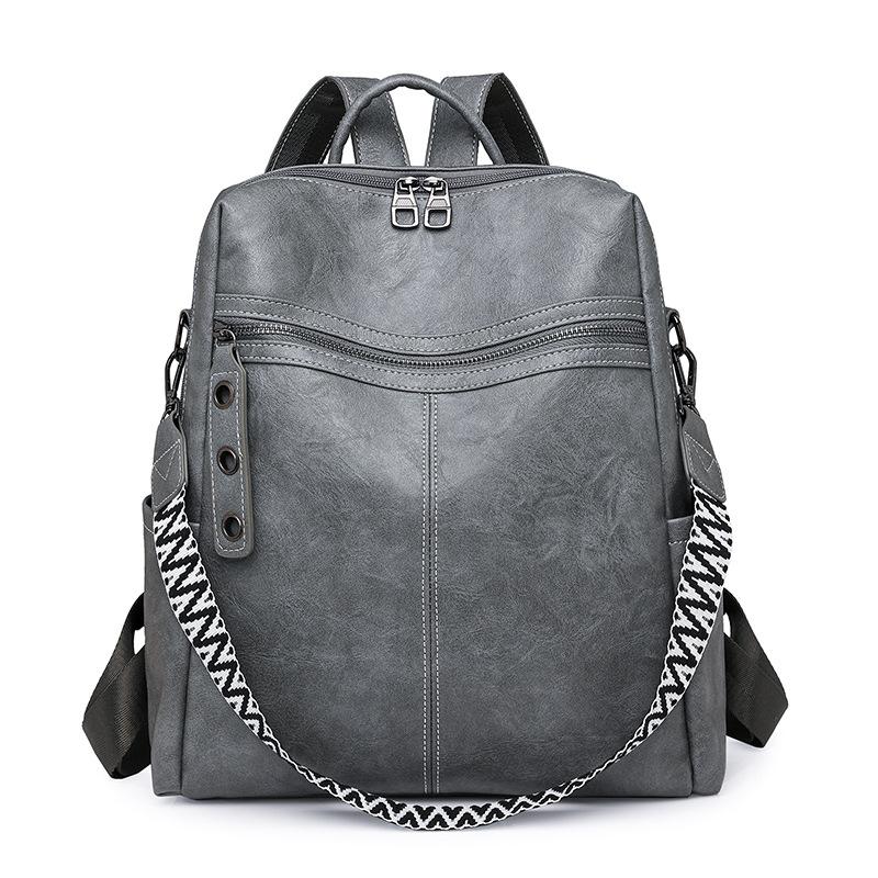 New Large Capacity Cross Shoulder Bag PU Women's Bag Business Commuter Bag Backpack
