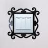 Partition Wallpapers Home Decor - Square Acrylic Mirror Switch Stickers,Self-Adhesive Reflective Decals for Living Room Bedroom