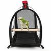 Tragbarer transparenter Transportkäfig für Vögel, Papageien, atmungsaktive Vogeltragetasche, Reisetasche für kleine Haustiere, Kaninchen, Meerschweinchen, Chinchillas, Outdoor-Tasche