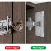 Scharnier-Reparaturplatte, Schrank, Möbel, Schublade, Tisch, Reparatur-Montage-Werkzeug, Hardware, Edelstahl-Scharnier-Befestigungsplatte