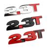 Car 3D Metal 2.3T Displacement Decal Sticker For Mustang GT Shelby 2.3T Logo Car Trunk Body Badge Emblem Styling Stickers
