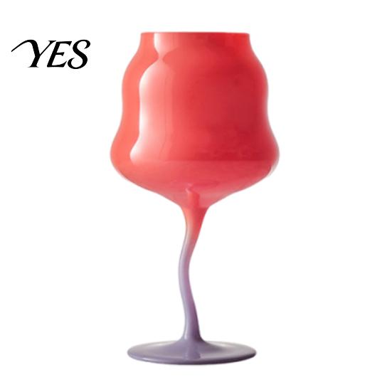 Bicchiere Tazza Calice Curvo con Base a Piede, Tazza Onda, Bicchieri Decorativi Creativi per Cocktail, Tazza con Base a Spirale Novità Strumento Calice da Bar per Vino Cocktail