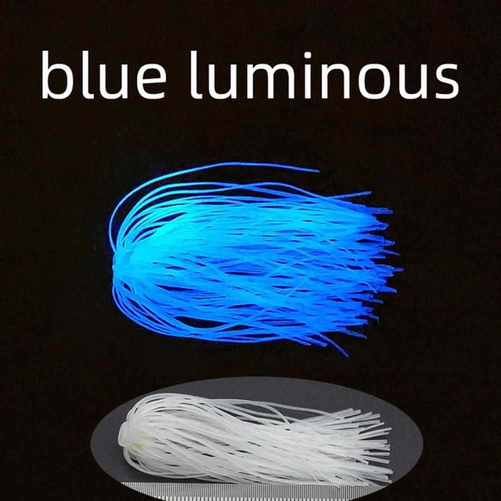 Glowing Lure Silicone Skirts 88 Strands Silicone Jig Skirts Fishing Umbrella Skirts  Buzzbaits