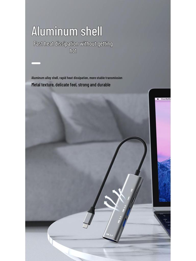 USB-C Docking Station: PD Charging Hub & USB 3.0 Splitter for Phones, Tablets, Laptops