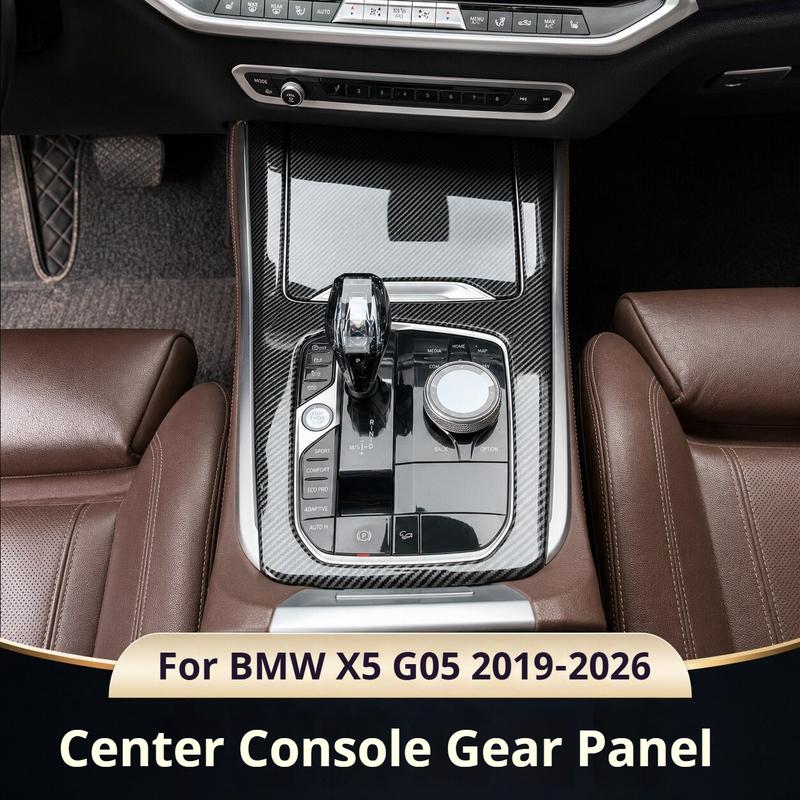 Per BMW X5 X7 G05 G07 -2026 Auto ABS fibra di carbonio cruscotto pannello strumenti cambio pannello finestrino adesivo decorativo