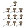 10 Sets Single Hole Handles 20x25MM Replacement Single Hole Drawer Cabinet Round Handle