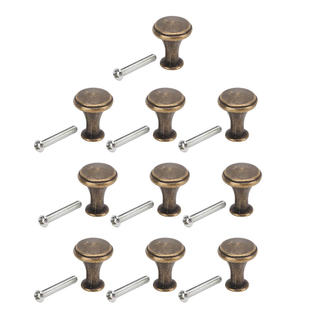 10 Sets Single Hole Handles 20x25MM Replacement Single Hole Drawer Cabinet Round Handle