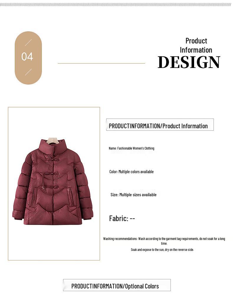Women's Chinese Style Winter Padded Jacket