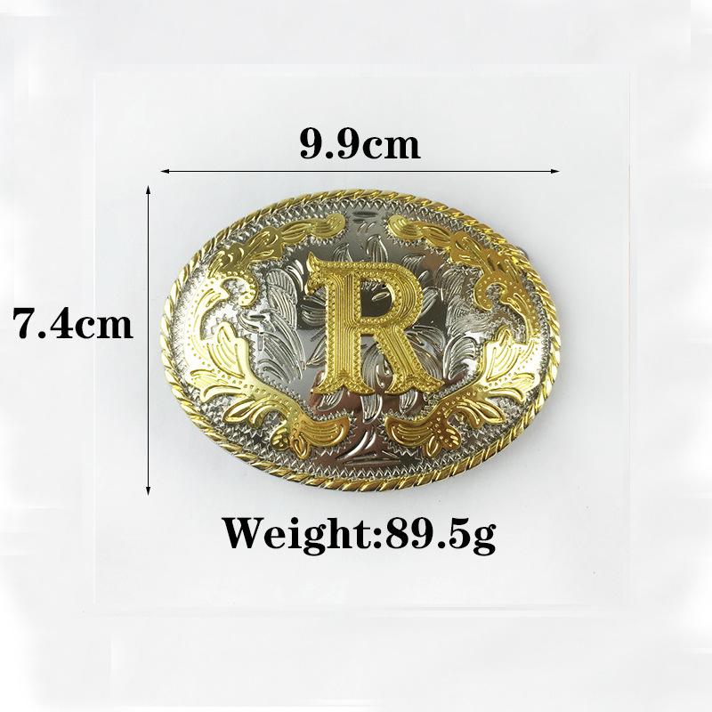 Men's Whole Cowhide Casual Belt White K Gold Buckle Smooth Buckle Board Buckle Belt