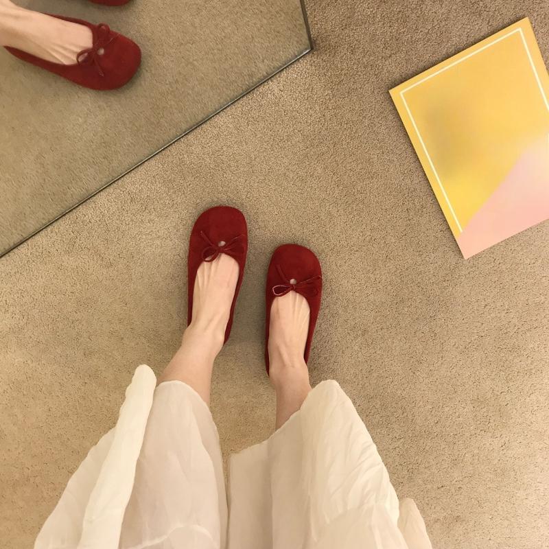 Fashion Women Flats Boat Shoes 2025 New Soft Fashion Butterfly-Knot Female Slip on Footwear Ladies Flats with Shoes Slides