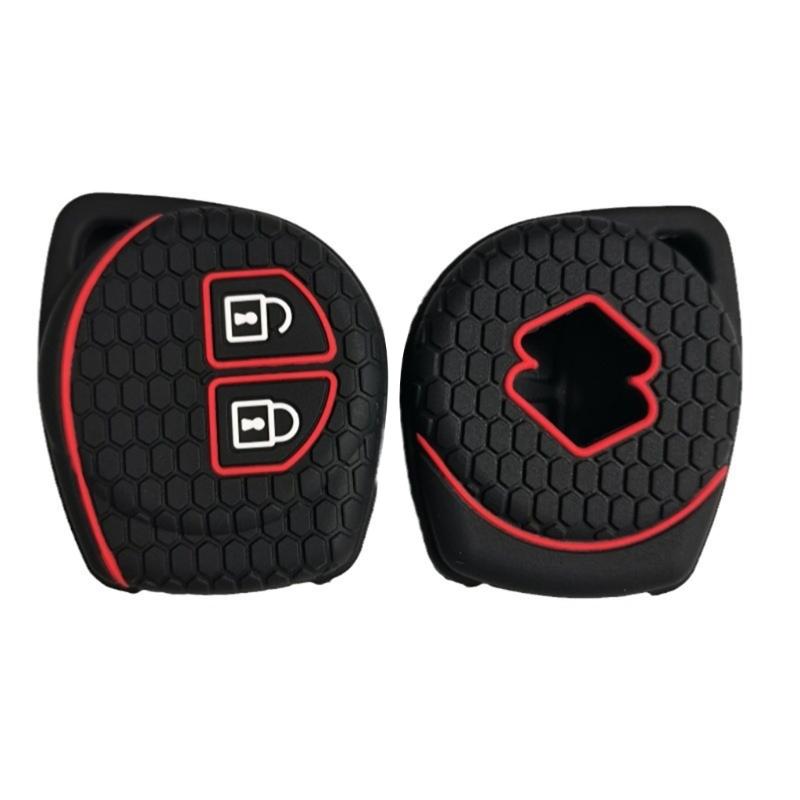 Silicone Remote Car Key Case Cover Remote Key Fob Auto Remote Key Case Accessories Car Key Fob 2 Buttons