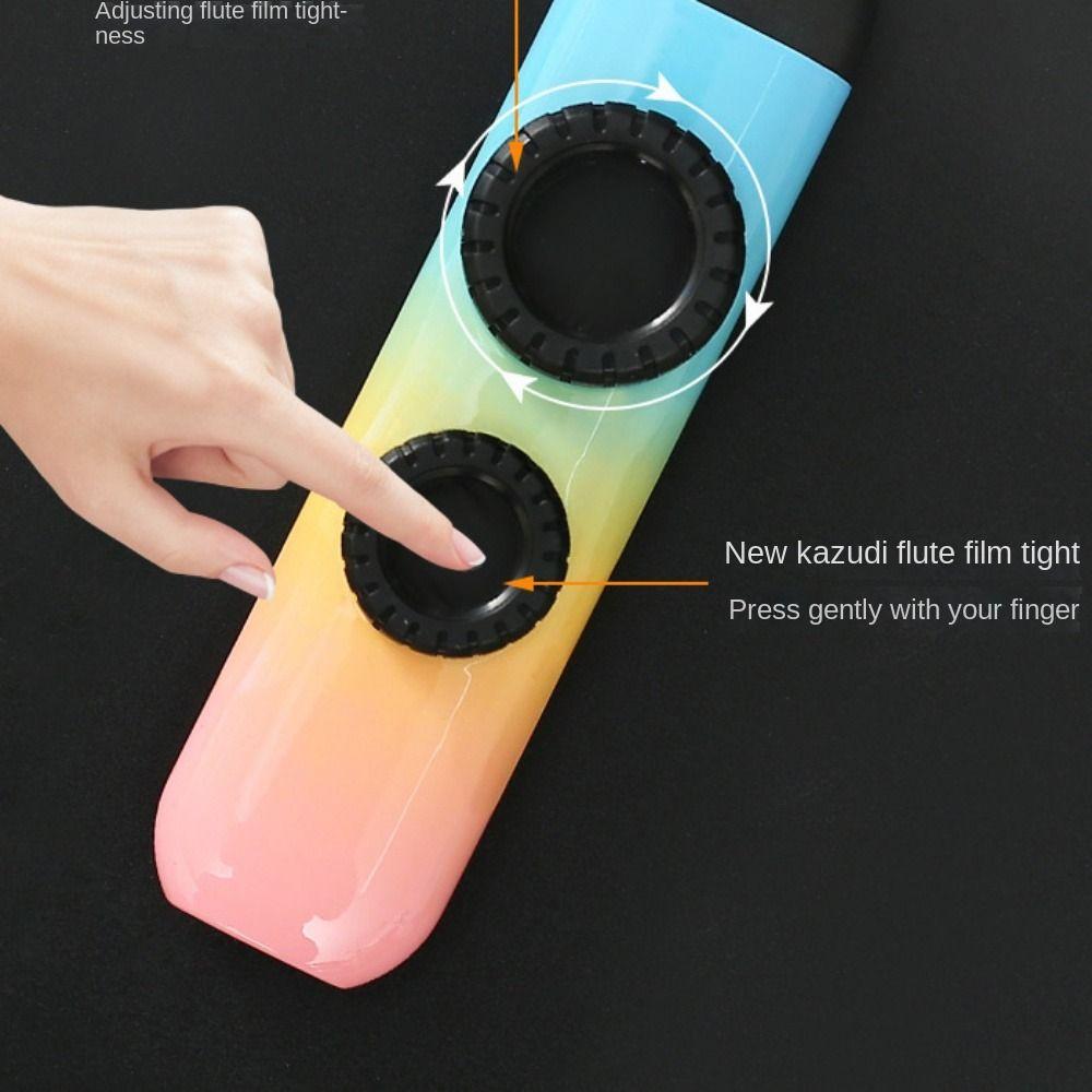 Double Film Colored Kazoos Double Hole Design ABS Kazoo Instrument Kazoo Instrument  Music Gift