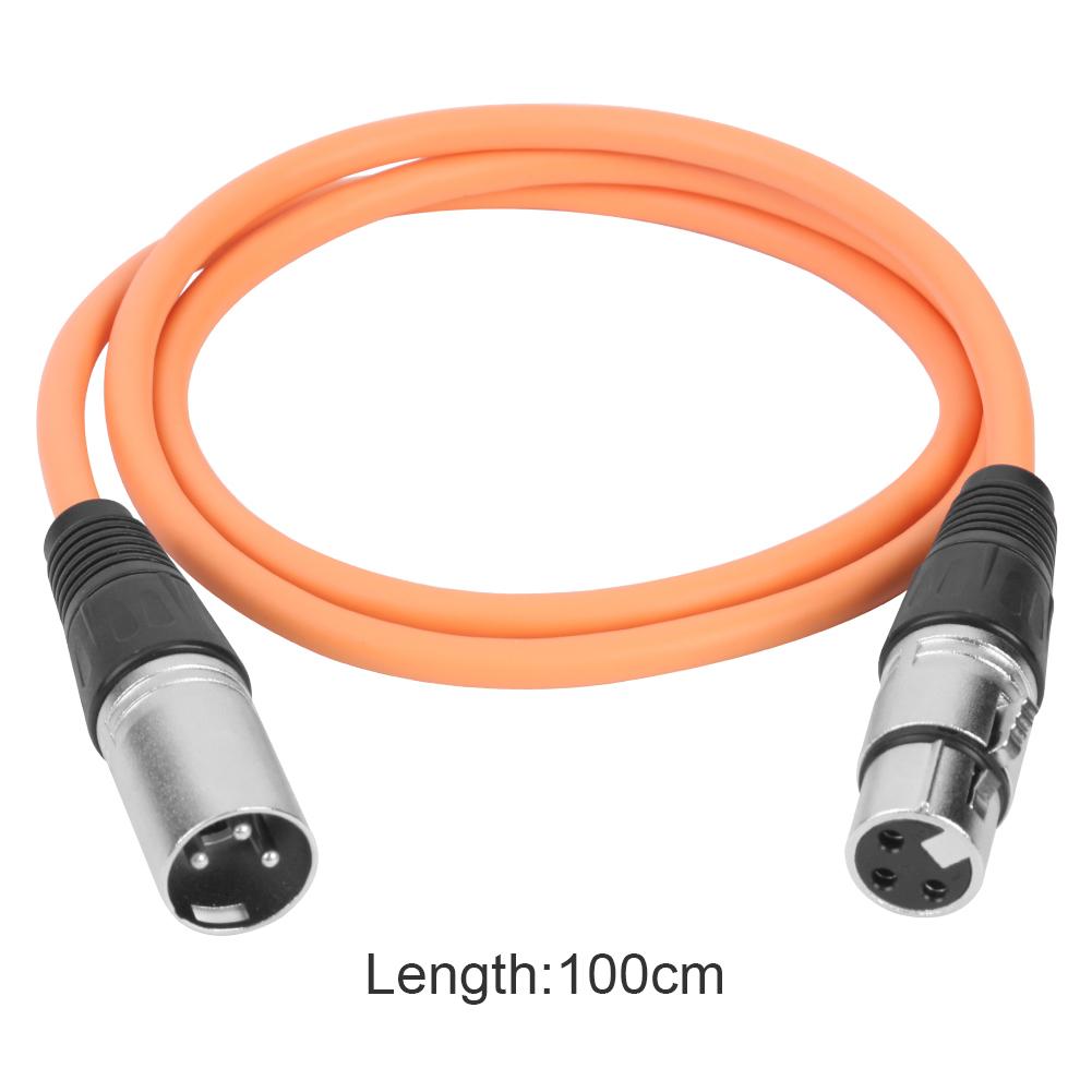 1m Shielded 3Pin XLR Male To XLR Female Mic Microphone Audio Extension Cable