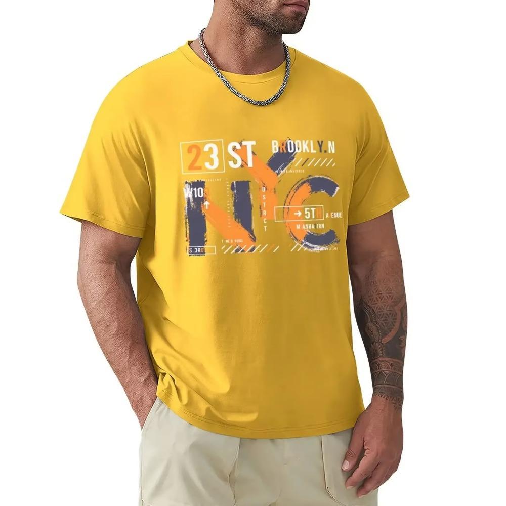 New York City Urban Stylish Graphics NYC T Shirt Harajuku Short Sleeve T-shirt 100% Cotton Graphics Tshirt Tops