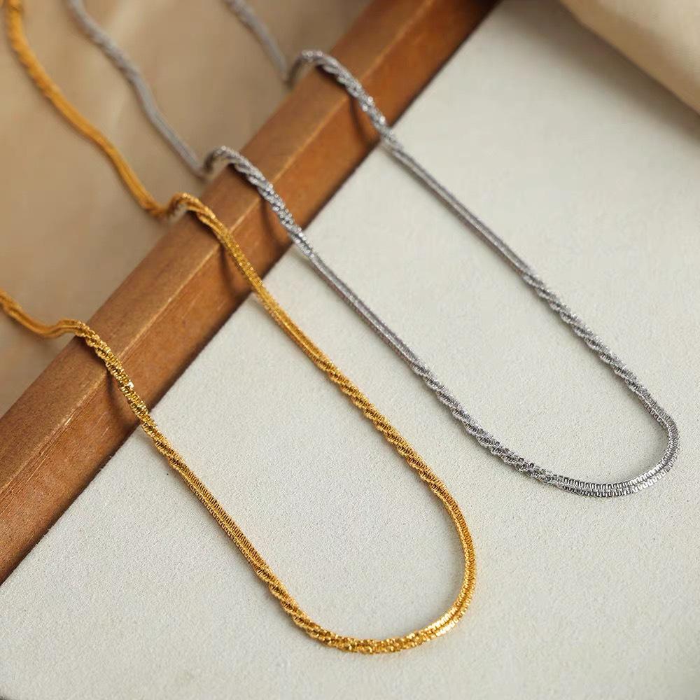 

18K Gold-Plated Titanium Steel Stardust Necklace - High-End Fashion Design