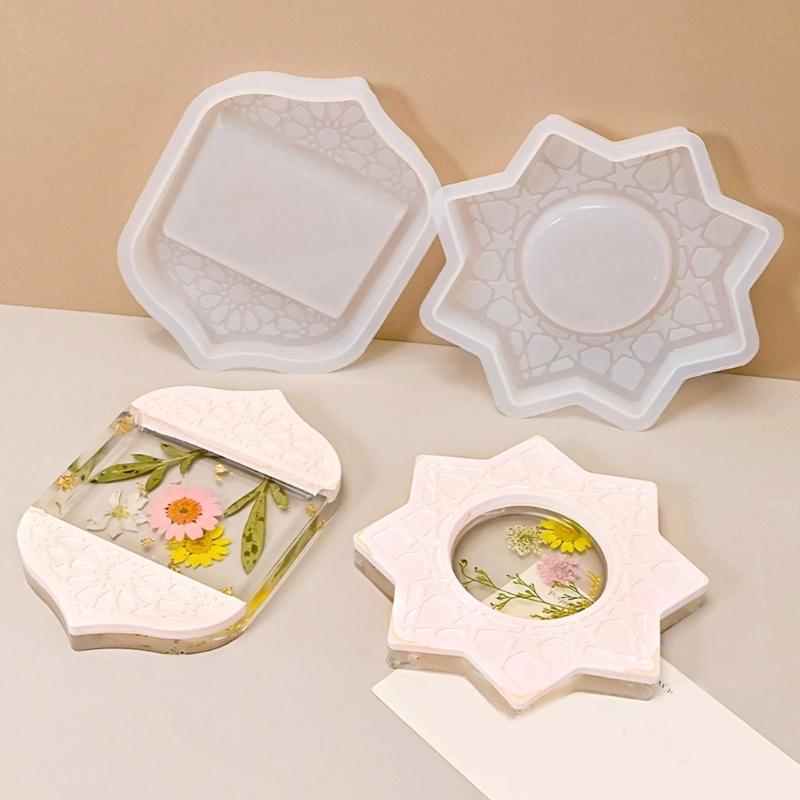 Dome Shaped Silicone Mold Middle Eastern Design Crystal Epoxy Moon Decors Crafting Tool Reusable