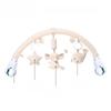 Baby Stroller Hanging Wind Chime Toy With Plush Bear And Elephant Clamps For Sensory Development