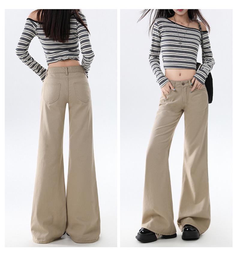 2025 Women's Retro Low-Waist Micro-Flare Jeans – Non-Clingy, Versatile, Loose Fit for Autumn