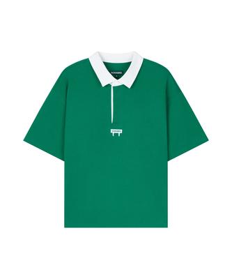 GORAMIS Peng Wappen Short Sleeve Rugby Shirt [Green]
