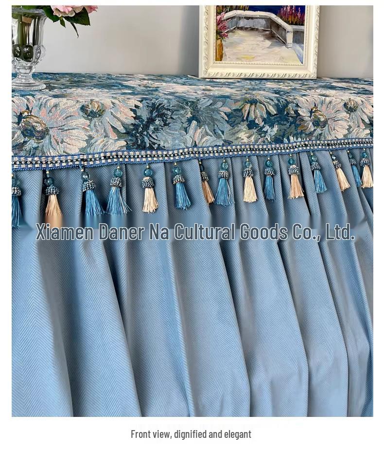 Fransk Crème Lyxig Pianodammöverdrag - High-End Stil