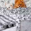 1Pcs Pet Blanket Soft Fluffy Cute Cartoon Pattern Pet Dog Blanket Warm And Comfortable Blankets Suitable For Cats And Dogs