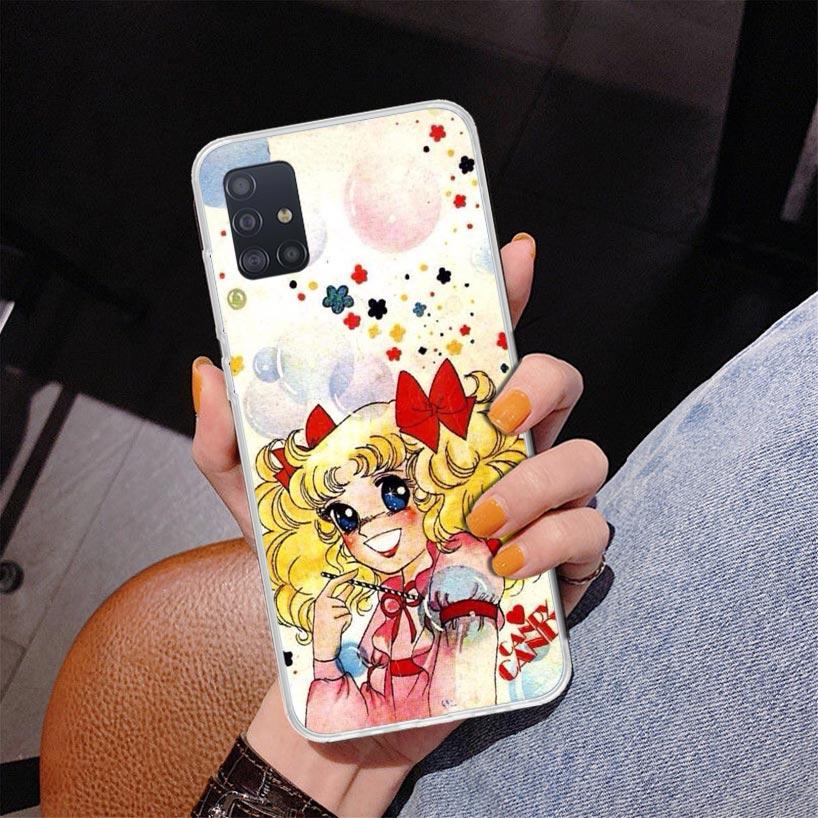 Anime Candy Phone Case For Samsung Galaxy A52 A32 A22 A12 A51 A31 A50S A30S A20S A10S Note 20 Ultra 10 Plus S10 A72 A71 Galaxy A