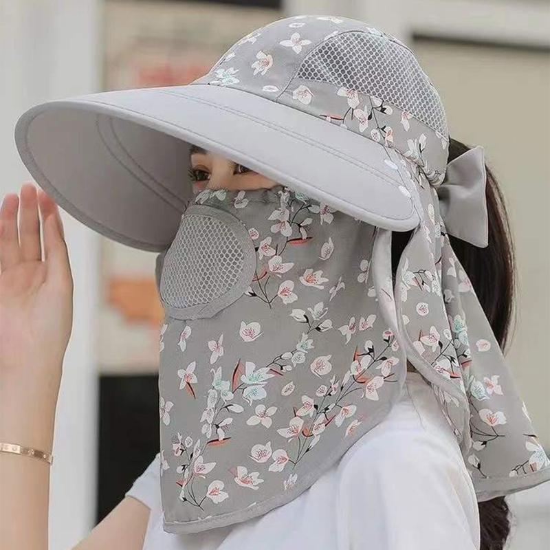 Sun Hat Female Summer Hat Cover Face Sun Hat All-match Summer Hat with B