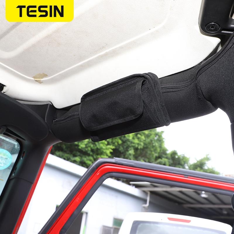 TESIN Organizare de depozitare pentru Jeep Wrangler JK JL TJ 2018+ Geanta de depozitare pentru ochelari multifuncțional pentru mașină Jeep Wrangler