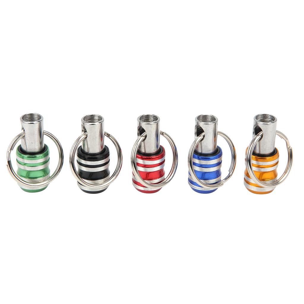 5Pcs Keychain Screwdriver Bit Holders Aluminum Alloy 3Slot 1 4in QuickRelease Tool