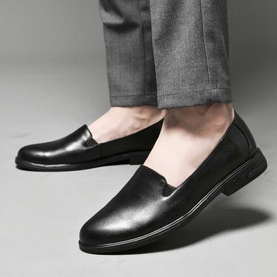FashionMen Loafers Genuine Leather Shoes For Men Slip On Casual Moccasins Breathable Sneakers Men Driving Shoes Comfort Flats