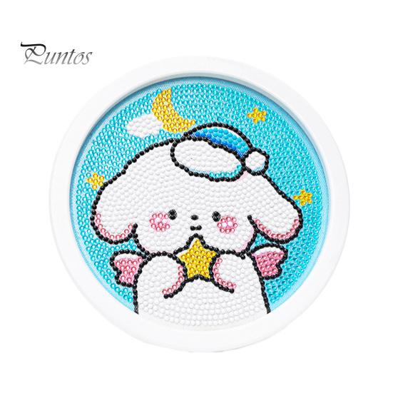 

Мультфильм панда узор горный хрусталь картина DIY дети ручная работа плитка кролик круглый горный хрусталь картина подарок на день рождения D