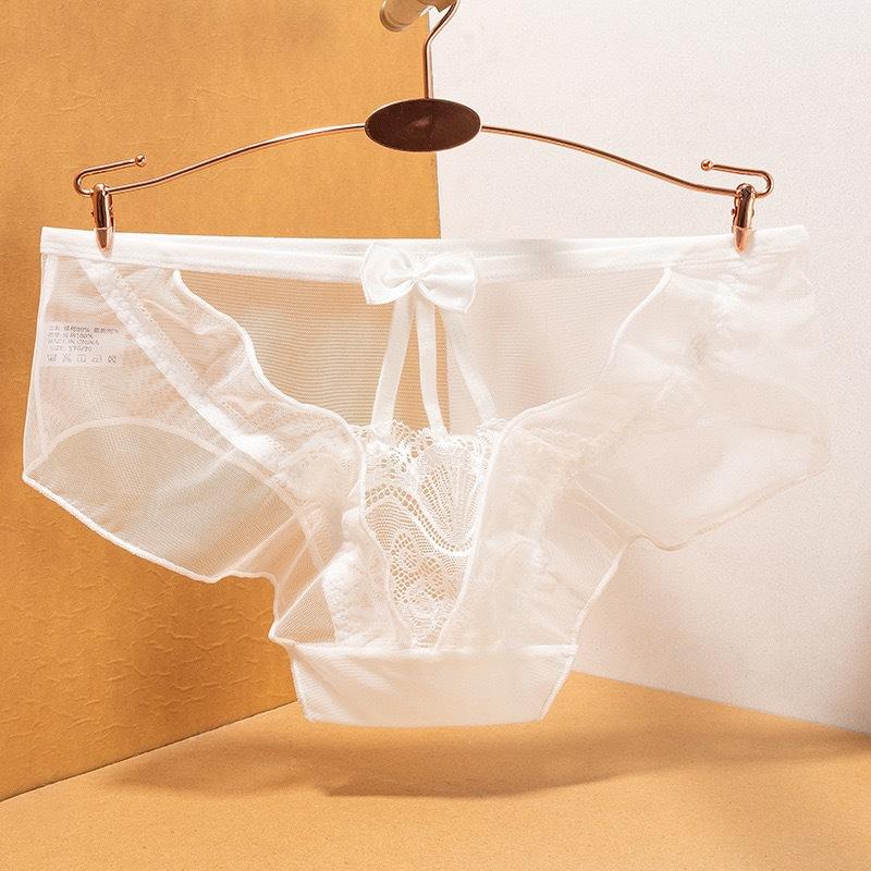 Letní tenké bezešvé kalhotky s nízkým pasem síťované černé krajkové spodní prádlo pro ženy s výřezy sexy dámské kalhotky