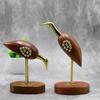 Premium Handcrafted Decorative Elegant Look Swan Pair Sculpture Showpiece Figurine Saras Love Birds for Home Decor - Set of 2