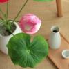 Plastic Simulation Candock Green Plants Fake Flowers Artificial Lotus Flower  Outdoor Garden Decor