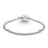Pandora Moments Parıltılı Mavi Disk Tokalı Yılan Zincir Bileklik 599288c01