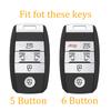 5 6 Button Remote Holder For Kia Sedona Grand Carnival Sorento Shell Fob Control Tpu Car Key Cover Key Case Protection Skin