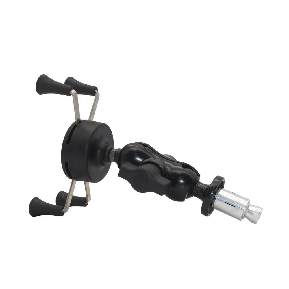 Motorcycle Phone Holder Fork Stem Mount GPS Navigation Bracket with USB Charger for BMW F900XR Yamaha Tenere700 Cellphone Stand